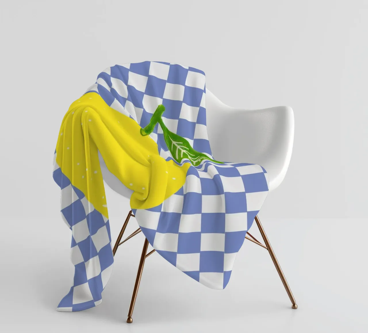 Lemon - Zitrone Blue coperta in pile da Attaboy Dsgn