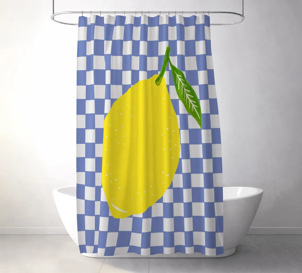 Lemon - Zitrone Blue tenda da doccia da Attaboy Dsgn