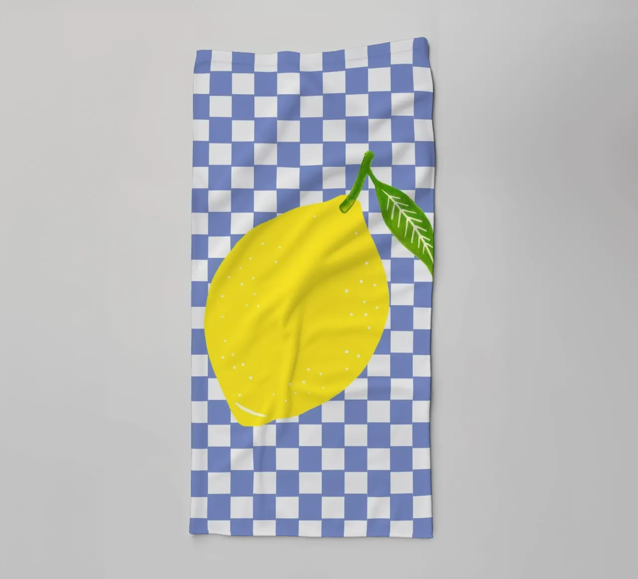 Lemon - Zitrone Blue asciugamano da bagno da Attaboy Dsgn