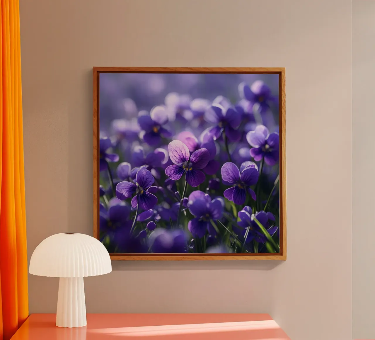 Meadow Whispers acrylic glass by Bold Blooms