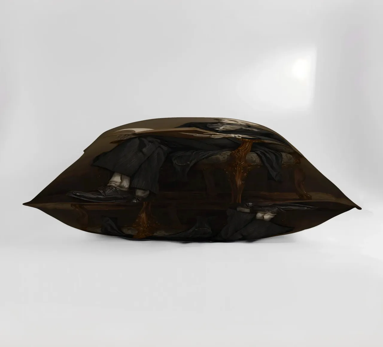 Skeleton reading a book cuscino da IamHomeStudio