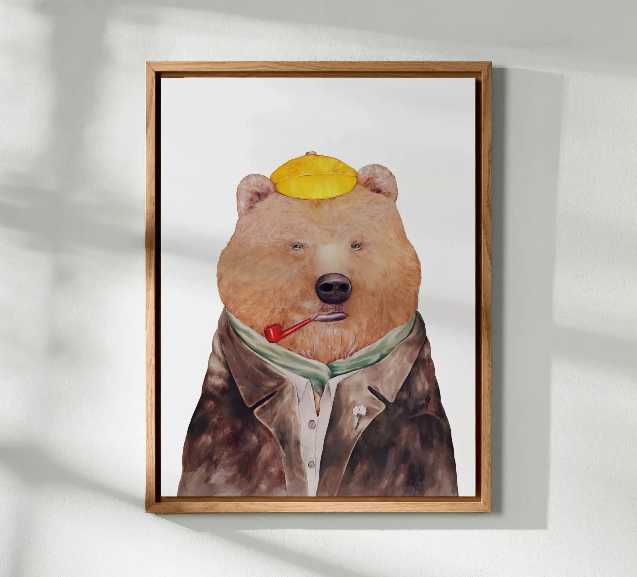 Il signor Orso Marrone alluminio dibond da Animal Crew