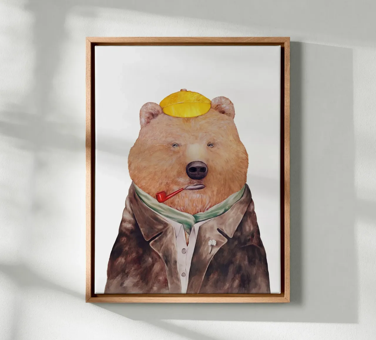 Mr Brown Bear canvas by Animal Crew