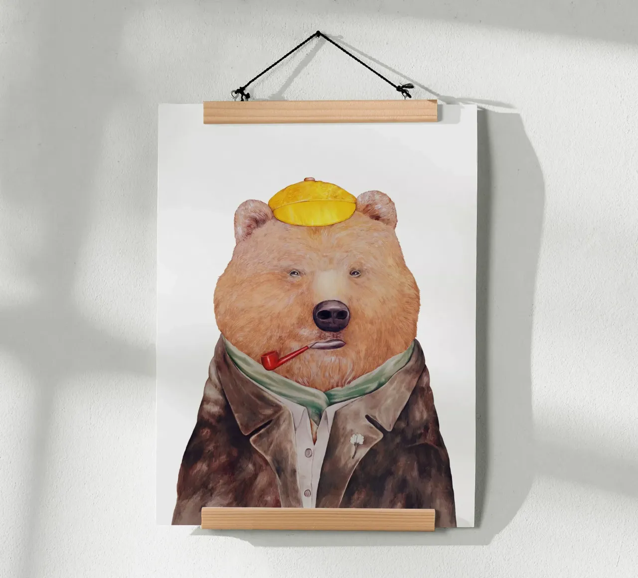 Meneer Bruine Beer hahnemühle van Animal Crew