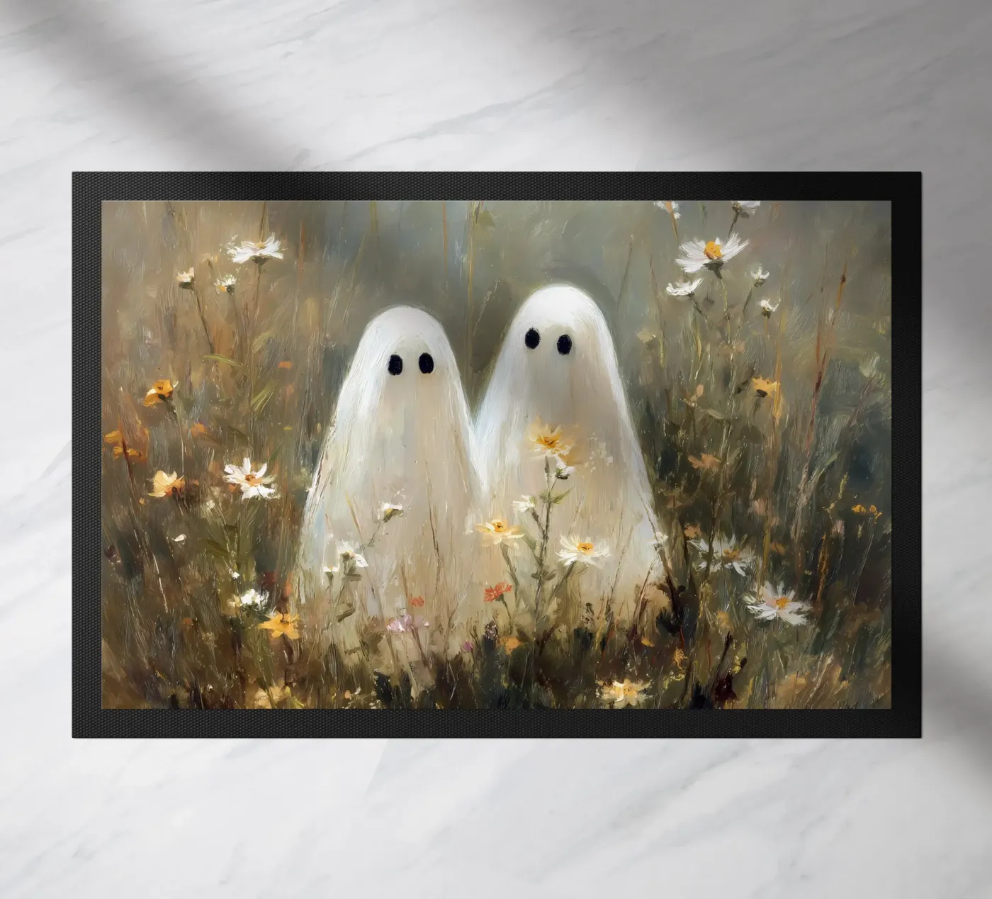 Cute ghosts doormat by IamHomeStudio