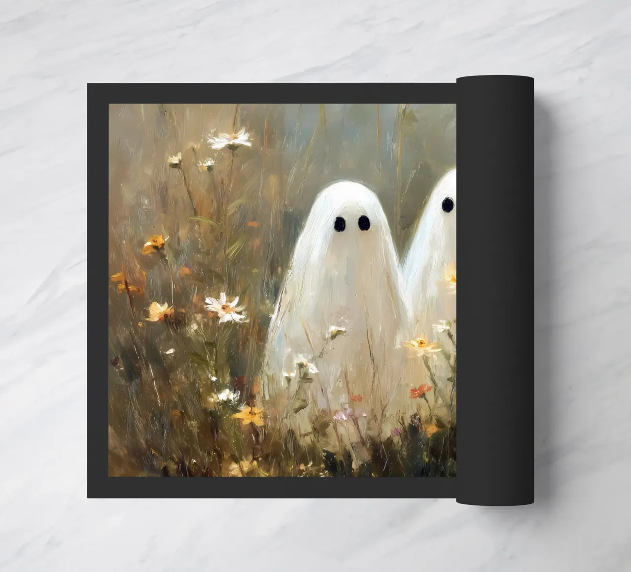 Cute ghosts doormat by IamHomeStudio