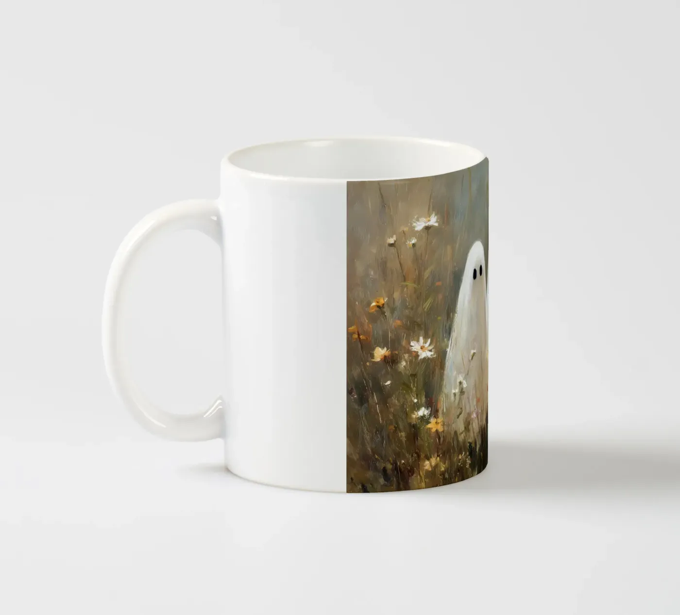 Cute ghosts ceramic mug by IamHomeStudio