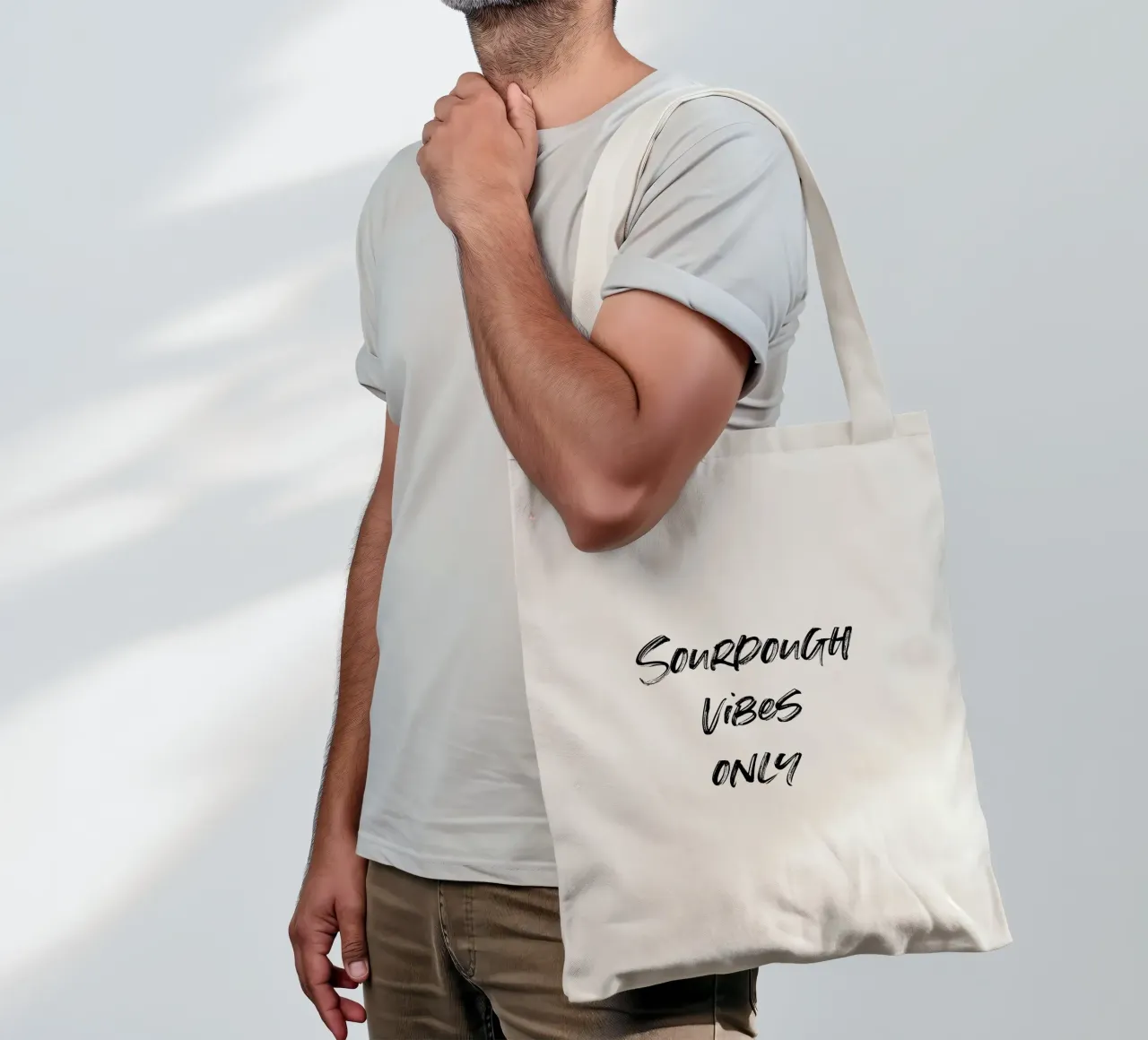 Sourdough vibes only | minimalistic design borsa in juta da just typo