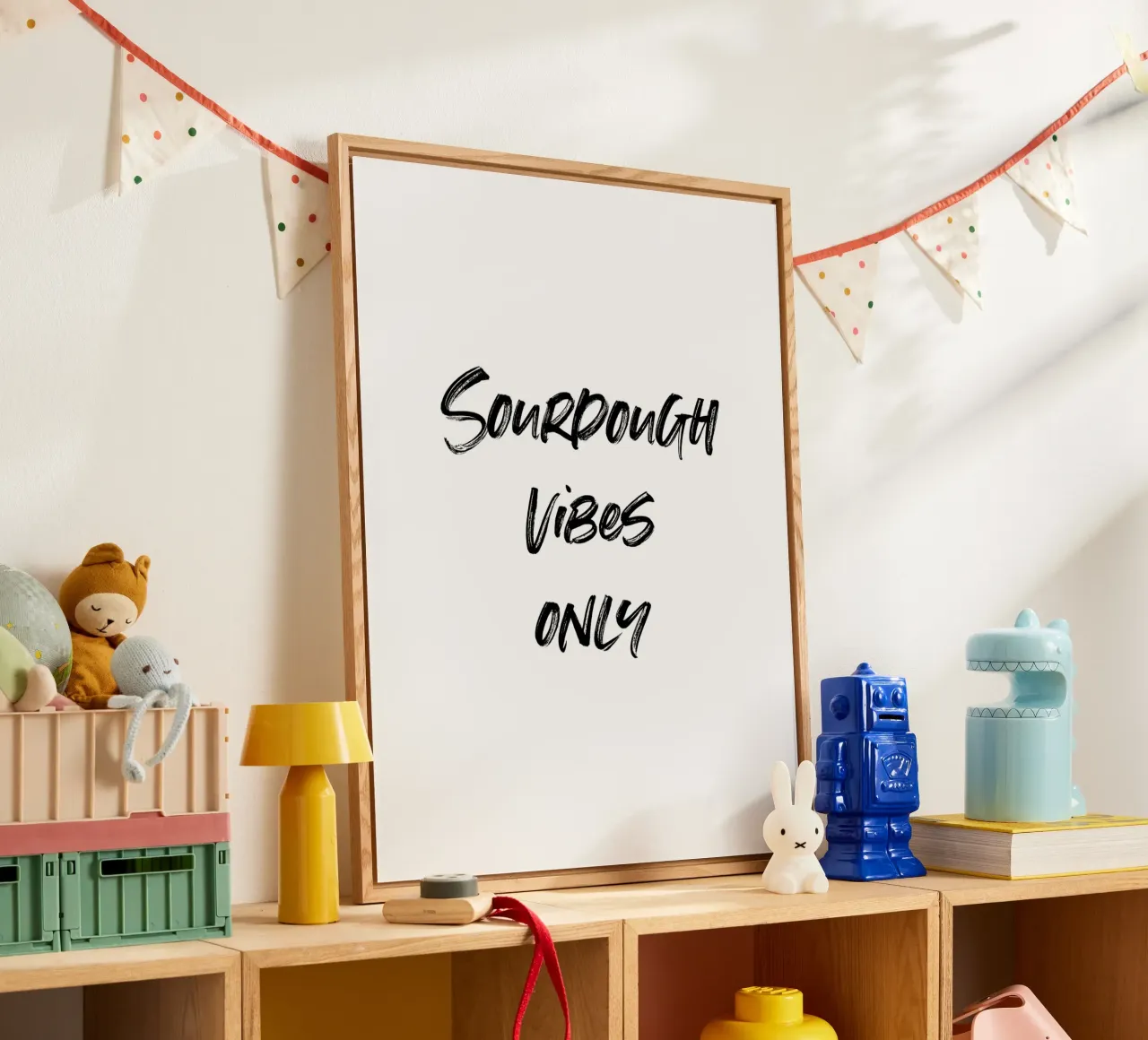 Sourdough vibes only | minimalistic design Acryl-Glas von just typo