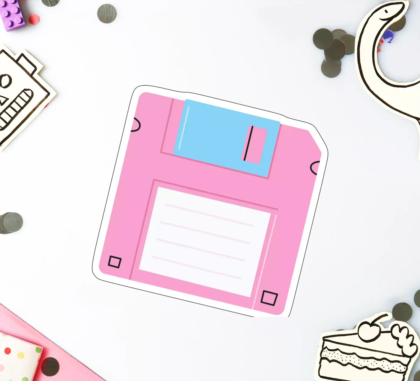 diskette sticker by Sticker King