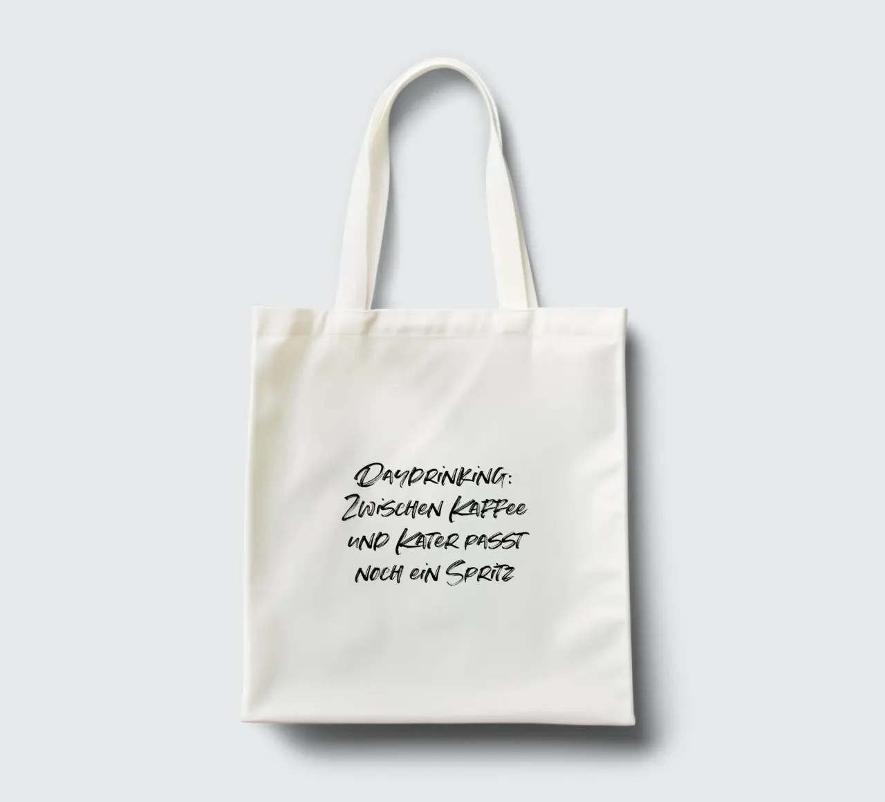 Daydrinking: zwischen Kaffee und Kater | minimalistic design borsa in juta da just typo
