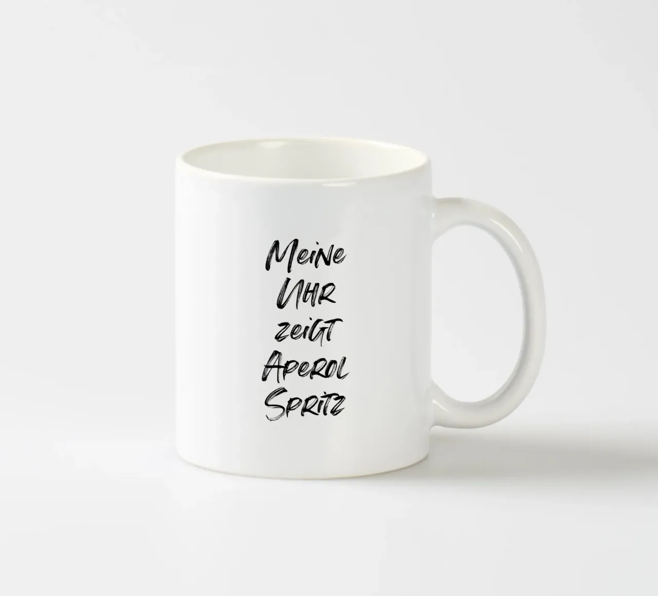 Meine Uhr zeigt Aperol Spritz | minimalistic design tazza in ceramica da just typo