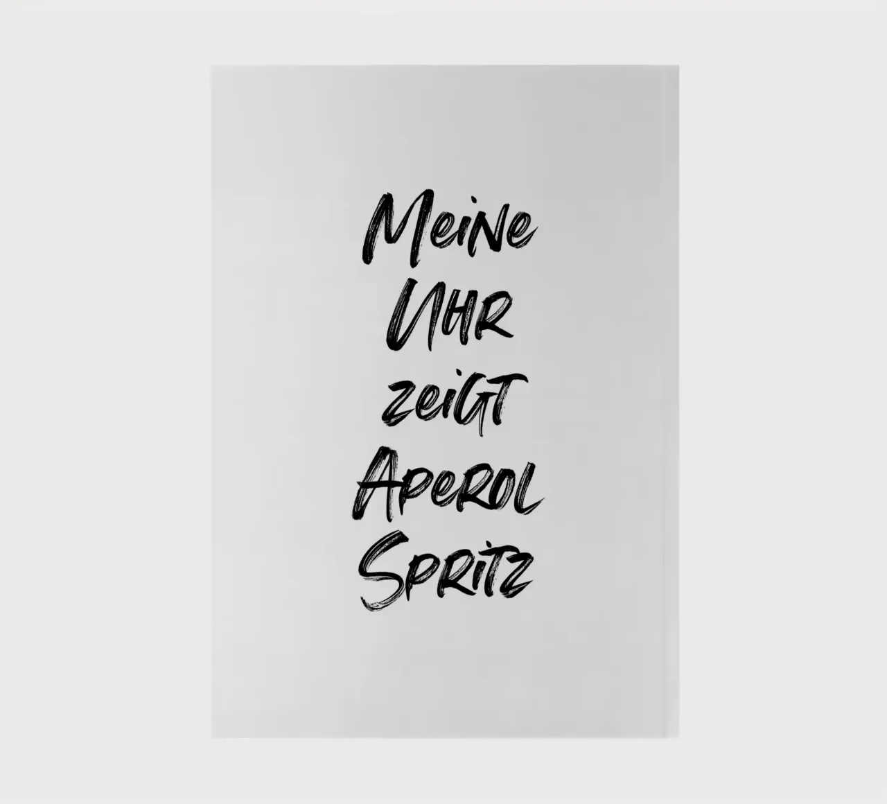 Meine Uhr zeigt Aperol Spritz | minimalistic design diario da just typo