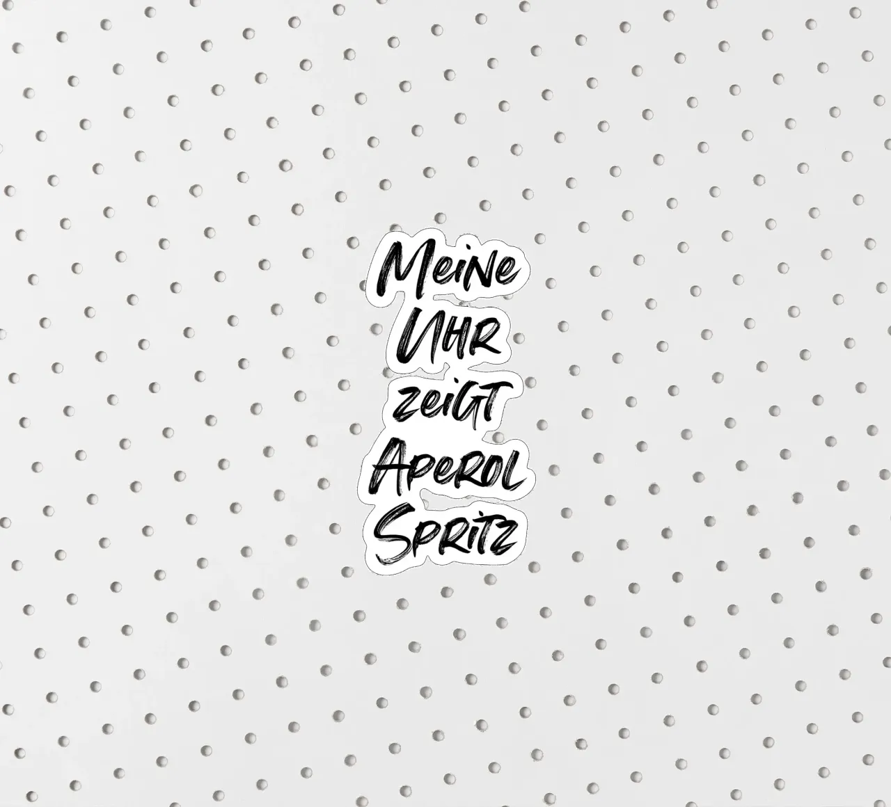 Meine Uhr zeigt Aperol Spritz | minimalistic design adesivo da just typo