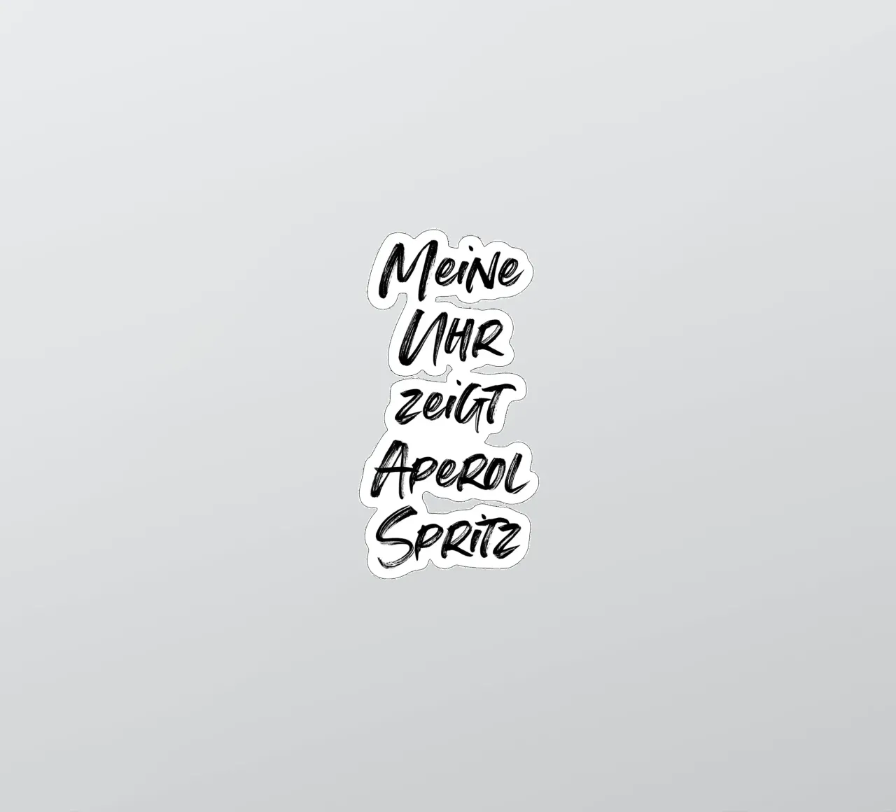 Meine Uhr zeigt Aperol Spritz | minimalistic design adesivo da just typo