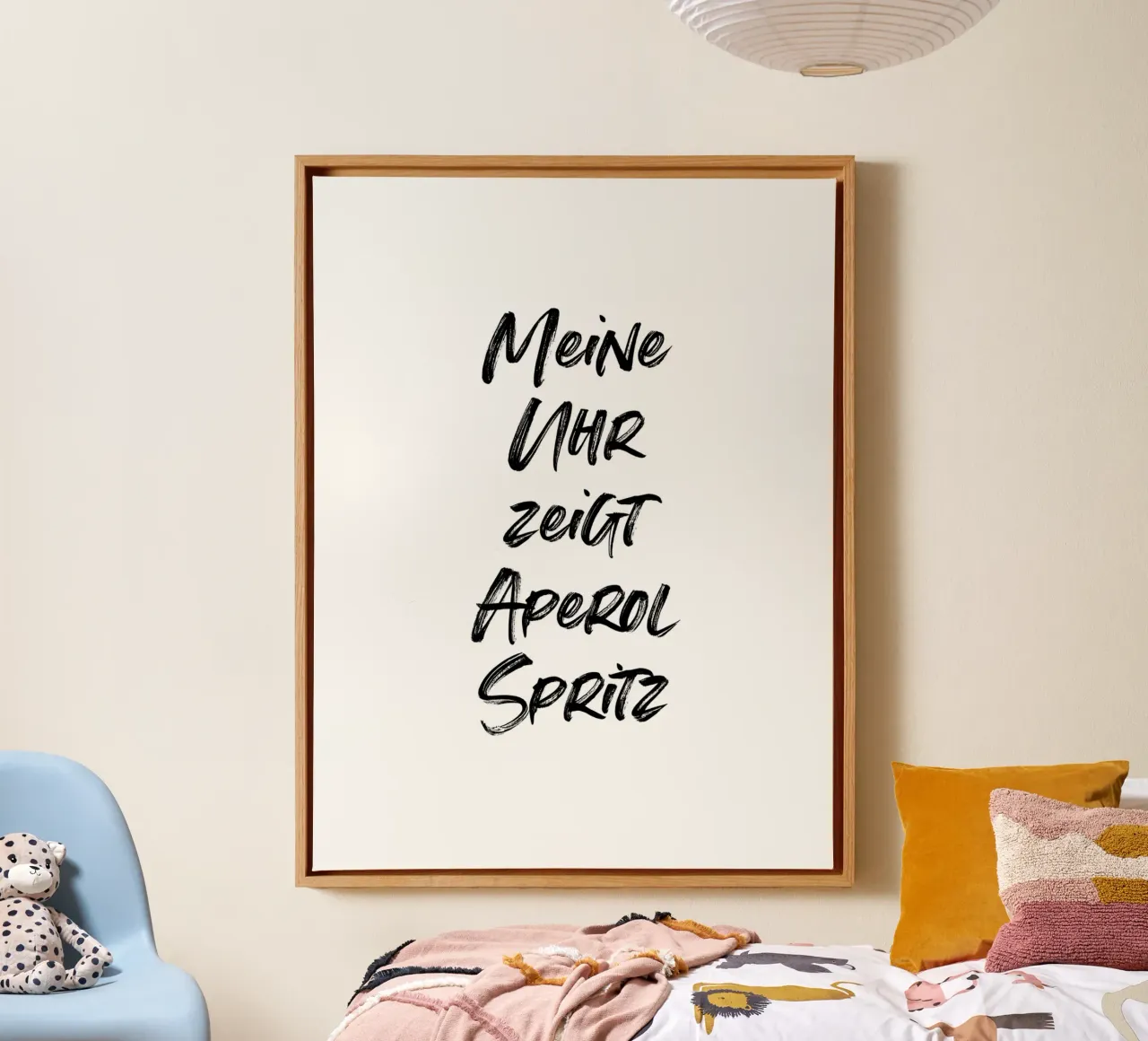 Meine Uhr zeigt Aperol Spritz | minimalistic design tela da just typo