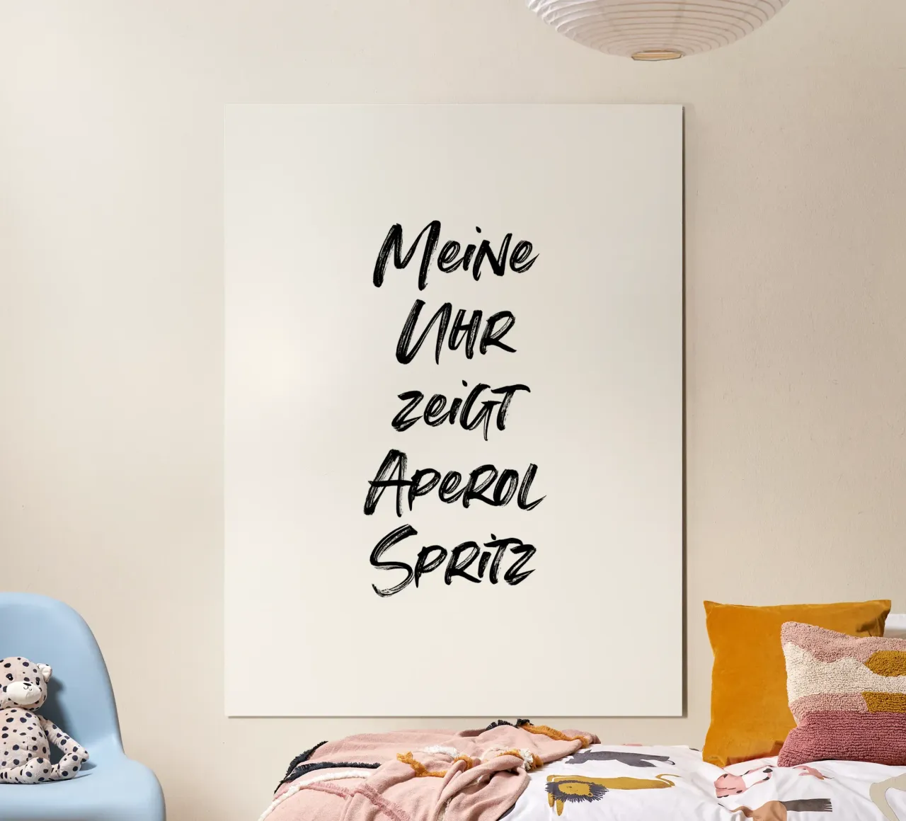 Meine Uhr zeigt Aperol Spritz | minimalistic design carta hahnemühle da just typo