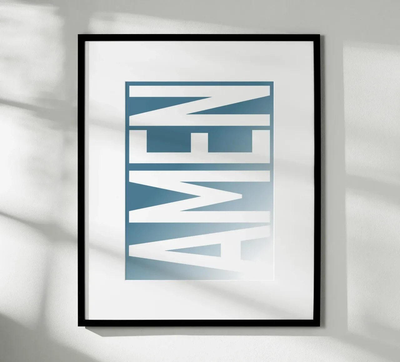 Carattere tipografico cristiano AMEN - Stile minimalista poster da Plain Thoughts