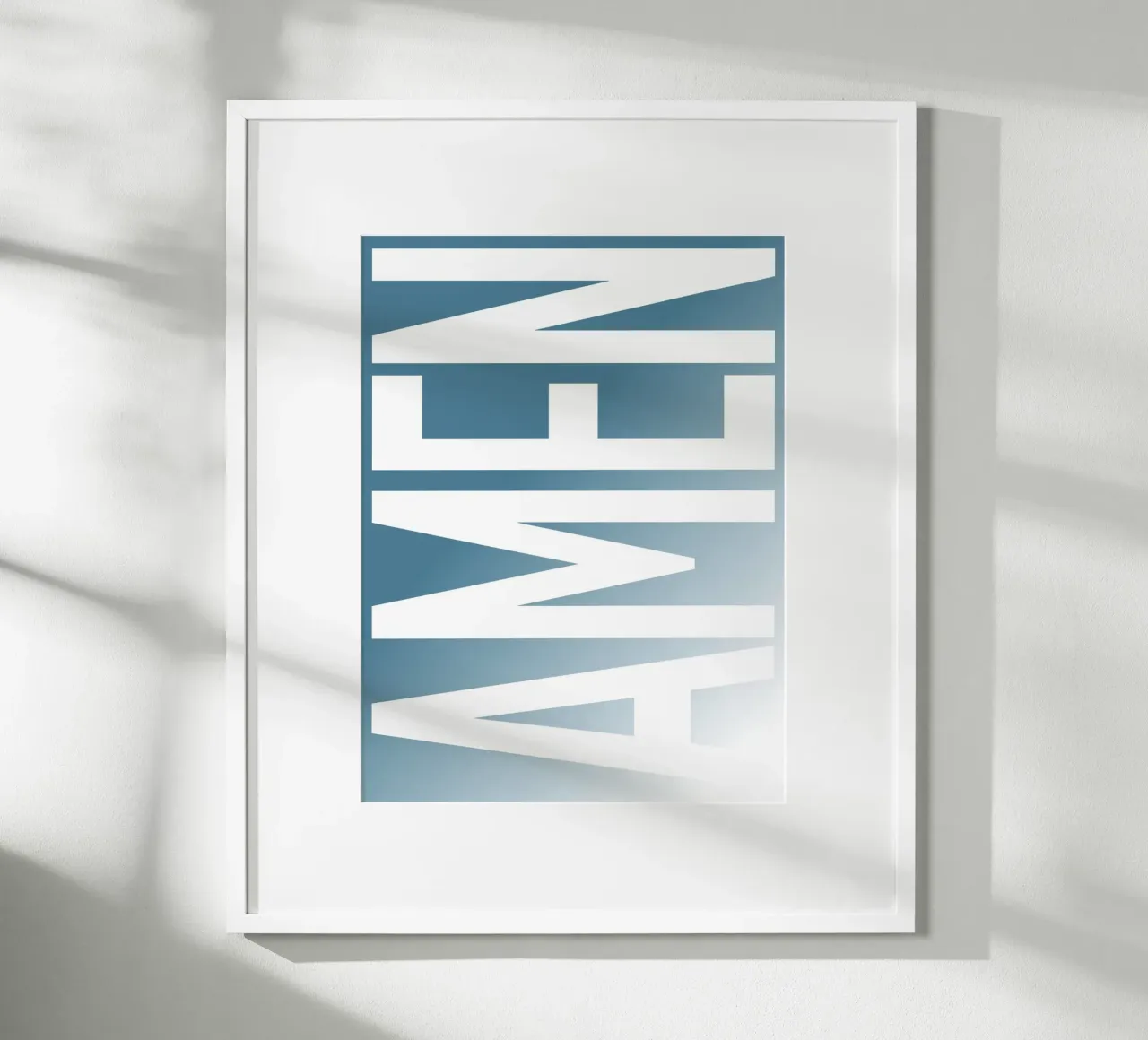 Carattere tipografico cristiano AMEN - Stile minimalista poster da Plain Thoughts