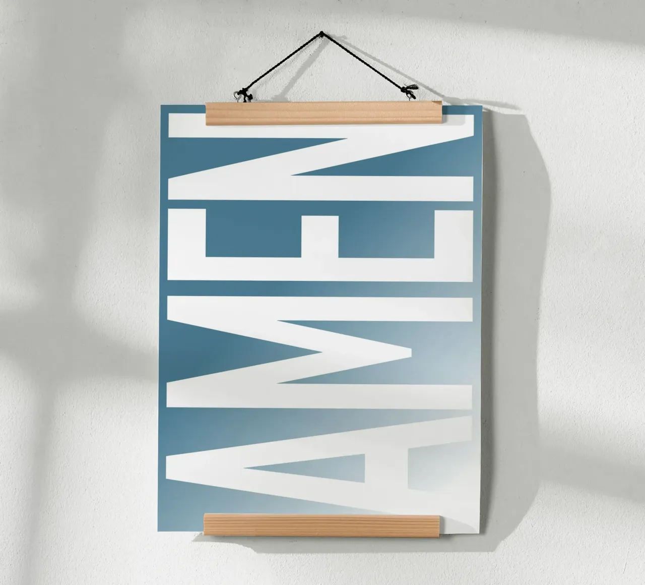 Carattere tipografico cristiano AMEN - Stile minimalista poster da Plain Thoughts