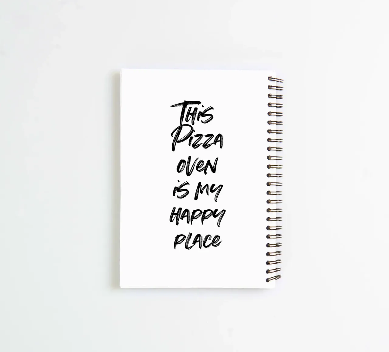 This pizza oven is my happy place | minimalistic design Ringbuch von just typo