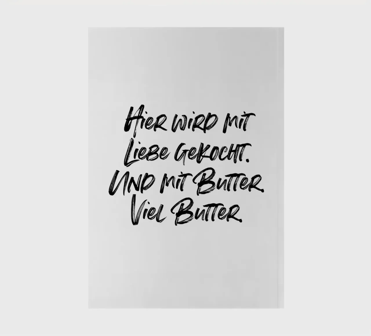 Hier wird mit Liebe gekocht. Und Butter. | minimalistic diario da just typo