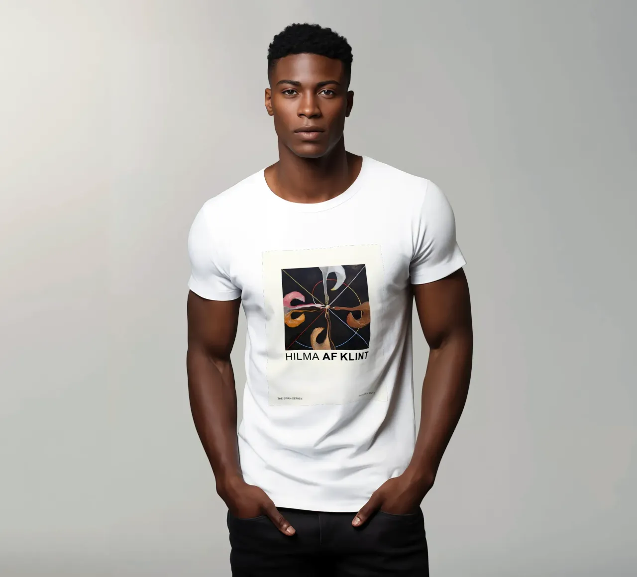 Hilma af Klint "The Swan" Abstract Art Print t-shirt by homdeco
