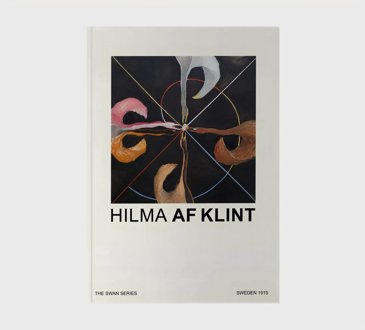 Hilma af Klint "The Swan" Abstract Art Print notebook by homdeco