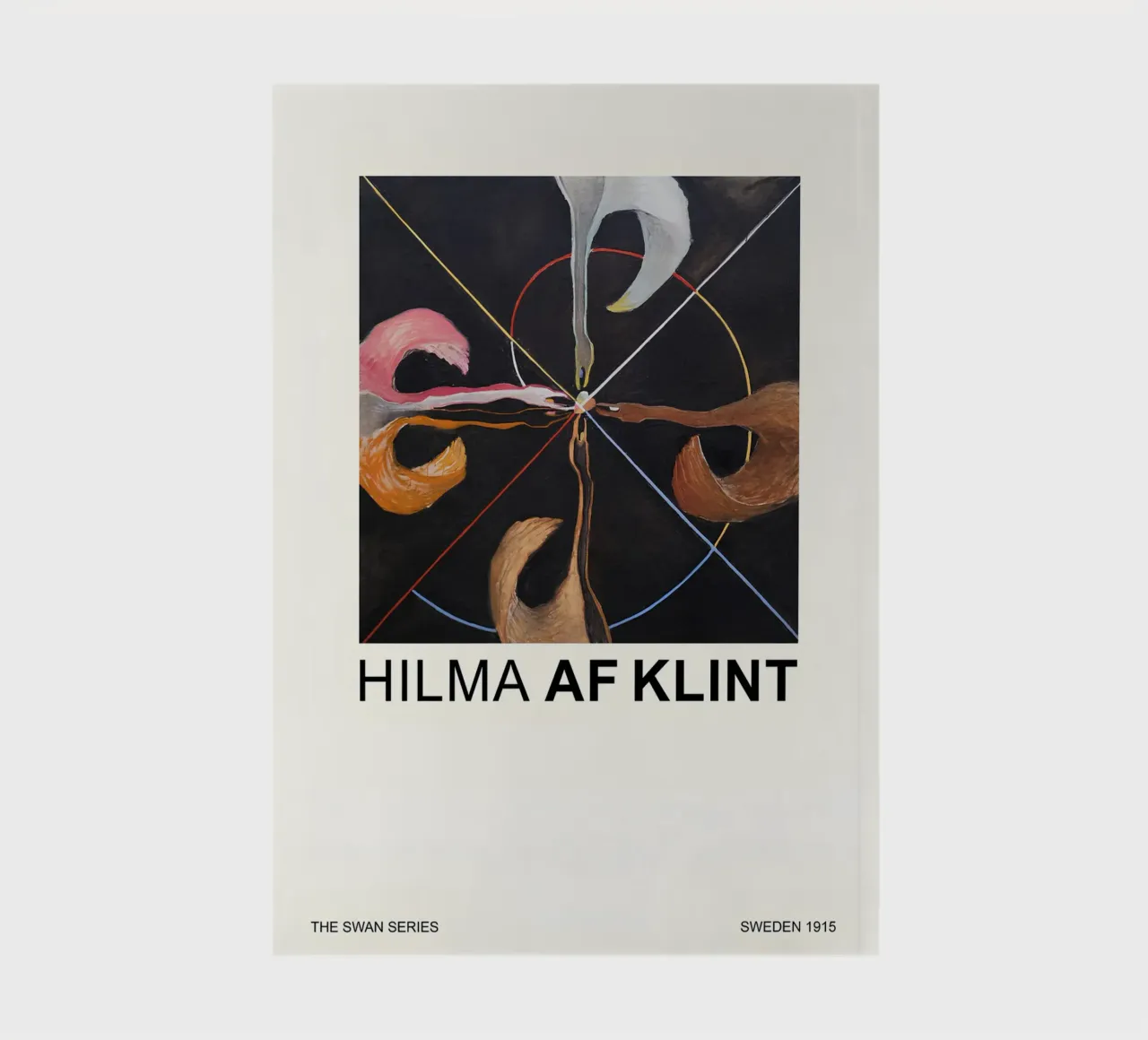 Hilma af Klint "The Swan" Abstract Art Print notebook by homdeco