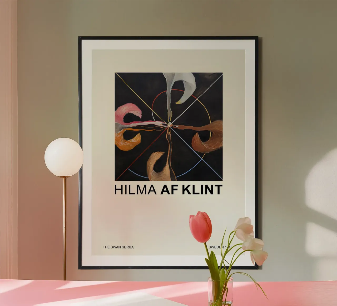 Hilma af Klint - "Le cygne" - Gravure d'art abstrait poster de homdeco