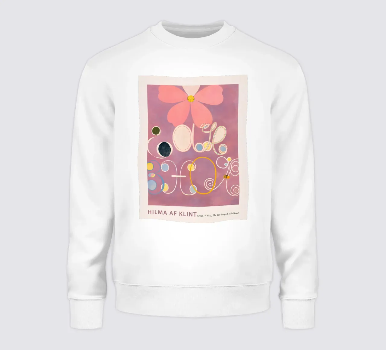 Stampa floreale astratta "Adulthood" di Hilma af Klint felpa da homdeco