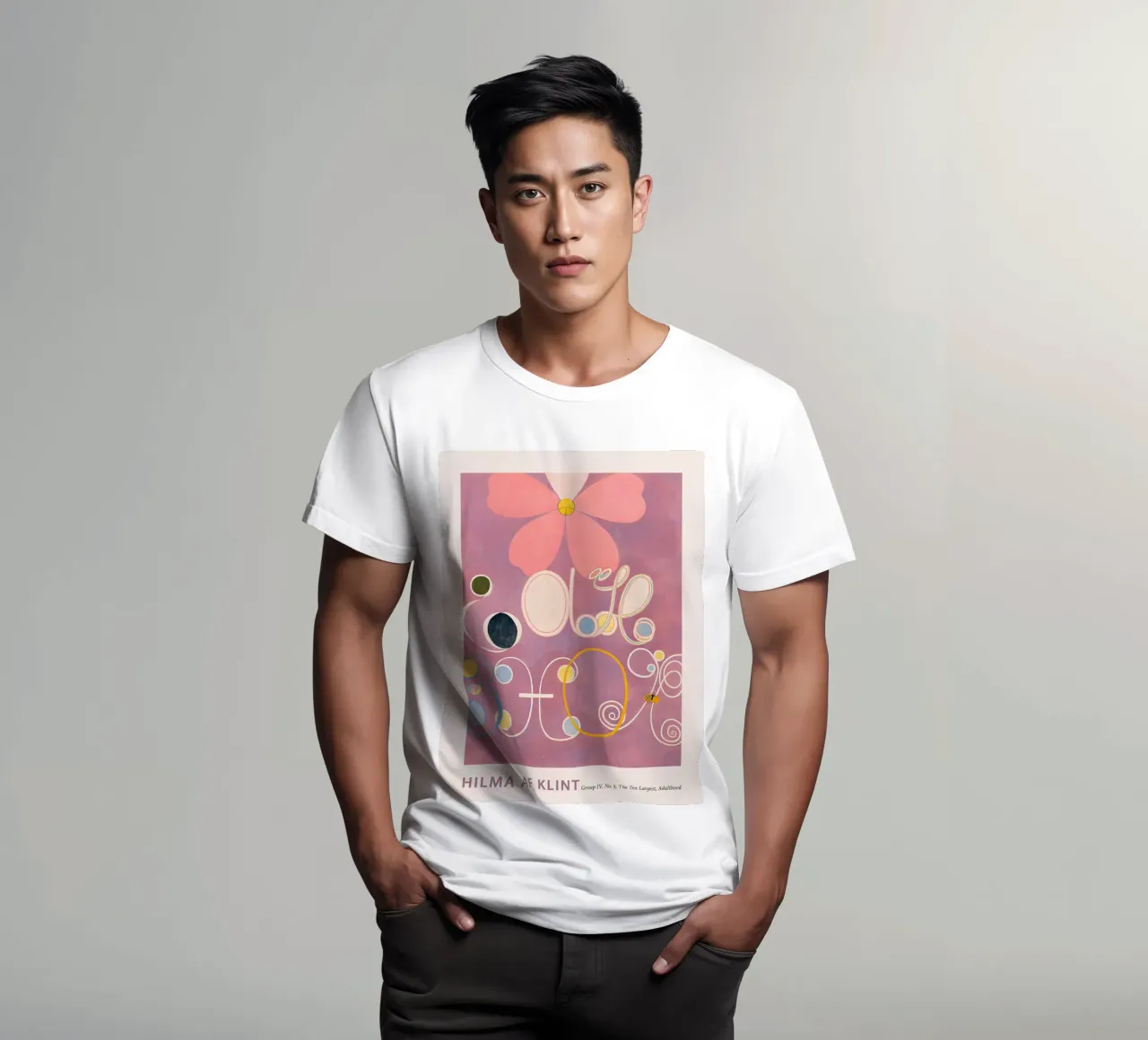 Hilma af Klint "Adulthood" Abstract Floral Art Print t-shirt by homdeco