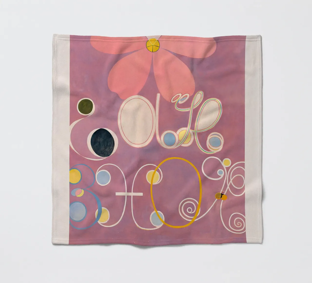 Hilma af Klint "Erwachsensein" Abstrakter Blumenkunstdruck Fleecedecke von homdeco