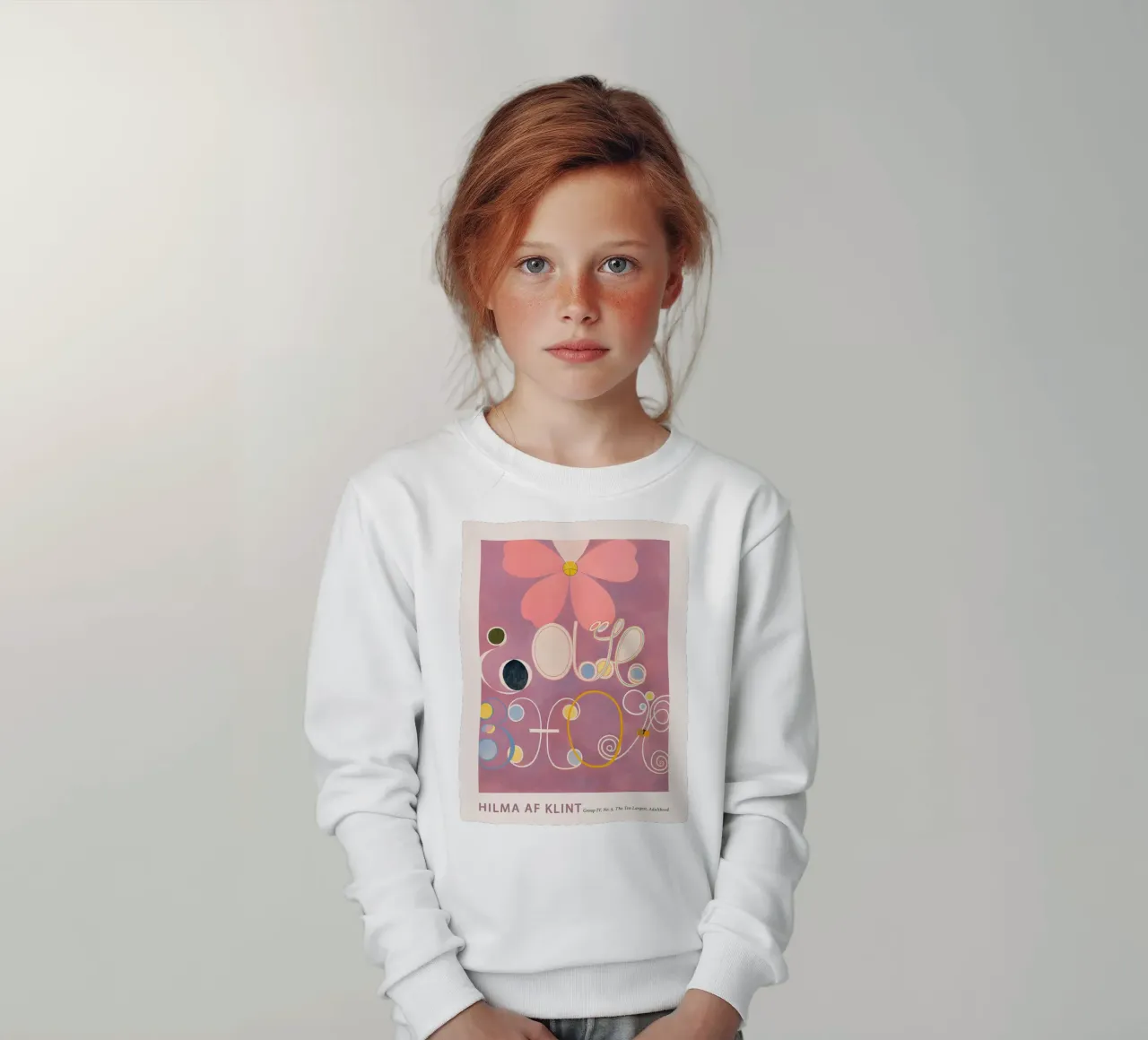 Stampa floreale astratta "Adulthood" di Hilma af Klint felpa bambino da homdeco