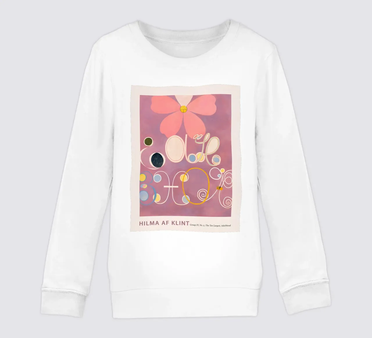Stampa floreale astratta "Adulthood" di Hilma af Klint felpa bambino da homdeco