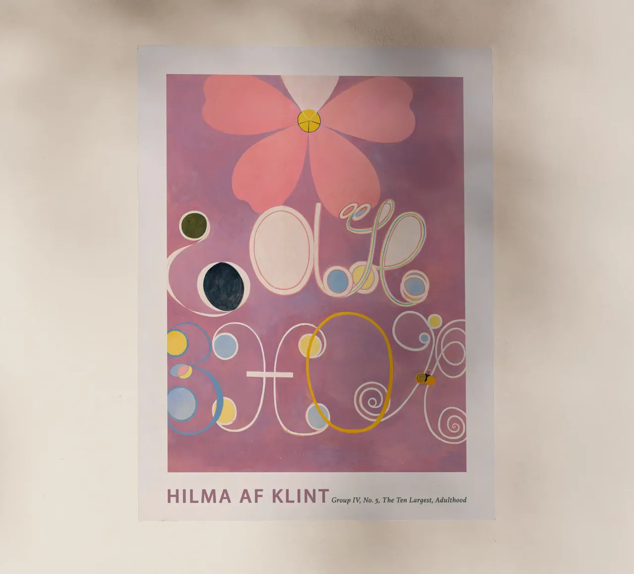 Stampa floreale astratta "Adulthood" di Hilma af Klint pellicola backlit da homdeco
