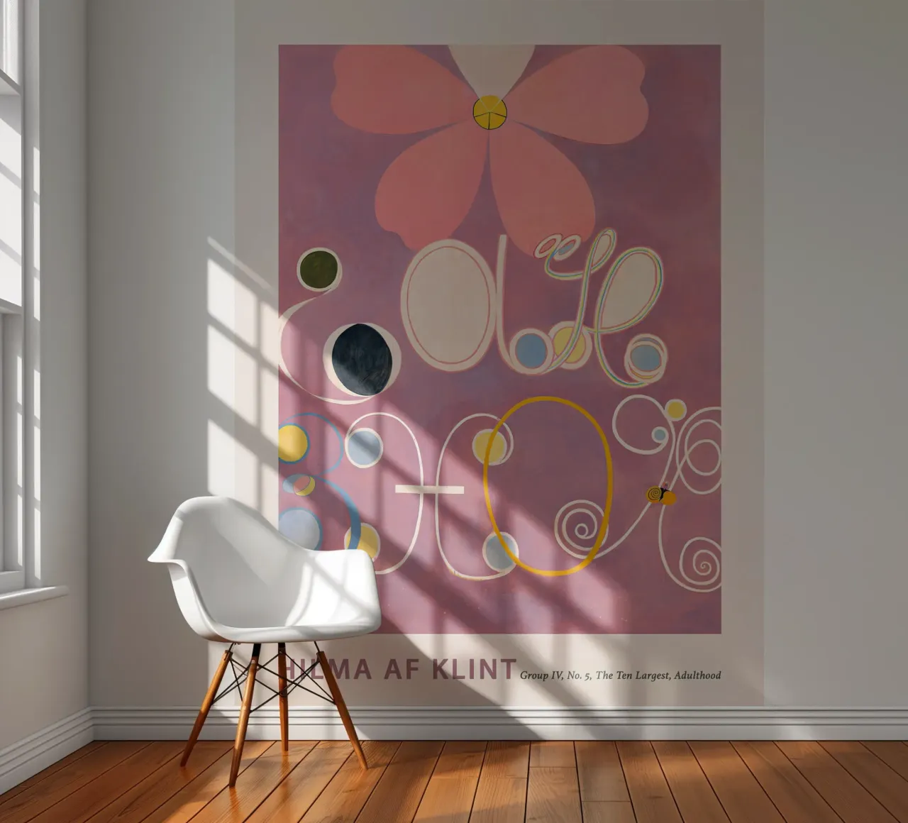 Hilma af Klint - "Adulthood" - Impression d'art floral abstrait papier peint photo de homdeco