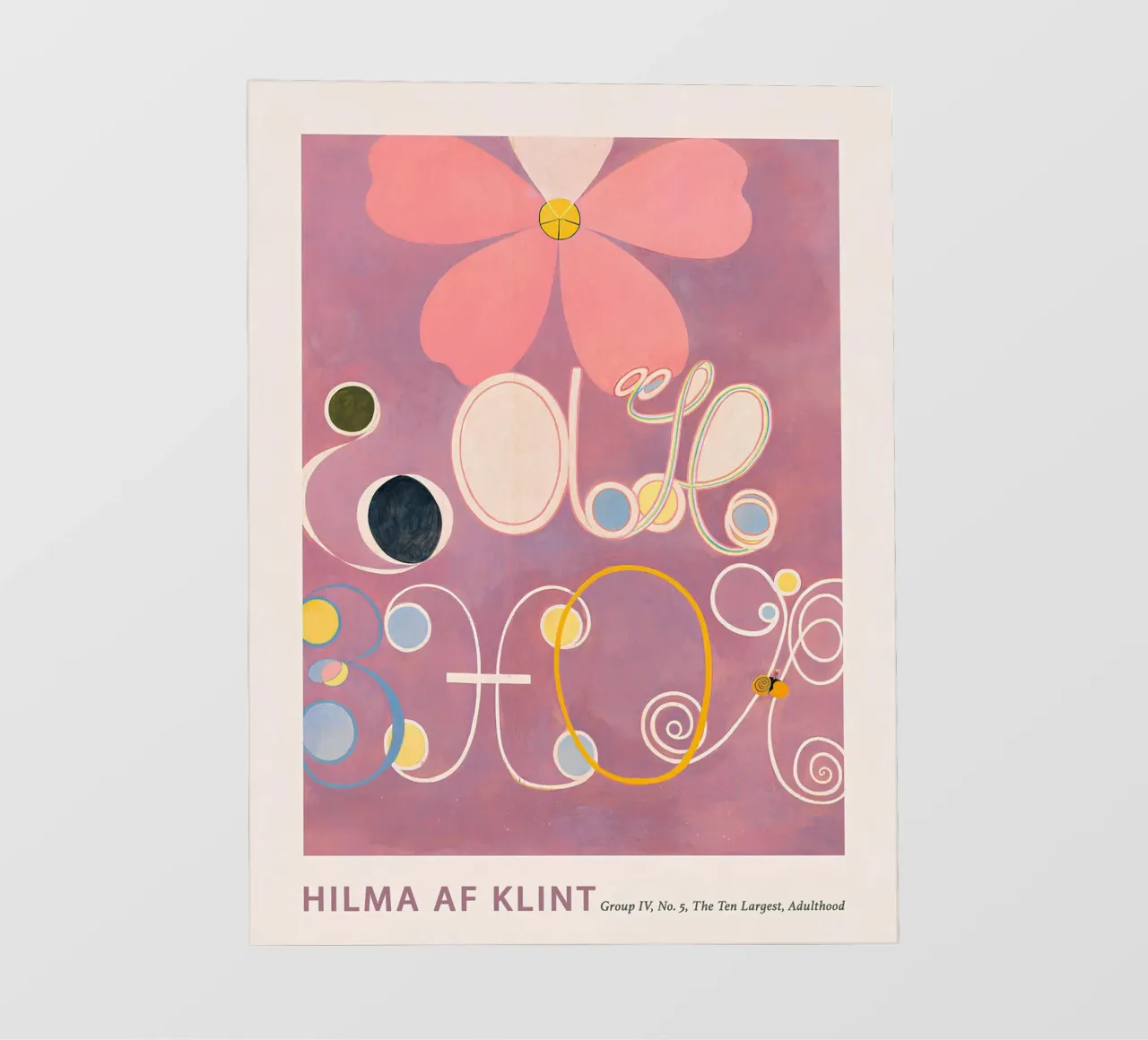 Hilma af Klint - "Adulthood" - Impression d'art floral abstrait papier peint photo de homdeco