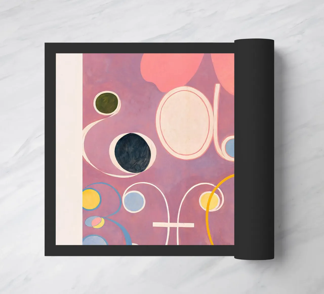 Stampa floreale astratta "Adulthood" di Hilma af Klint zerbino da homdeco