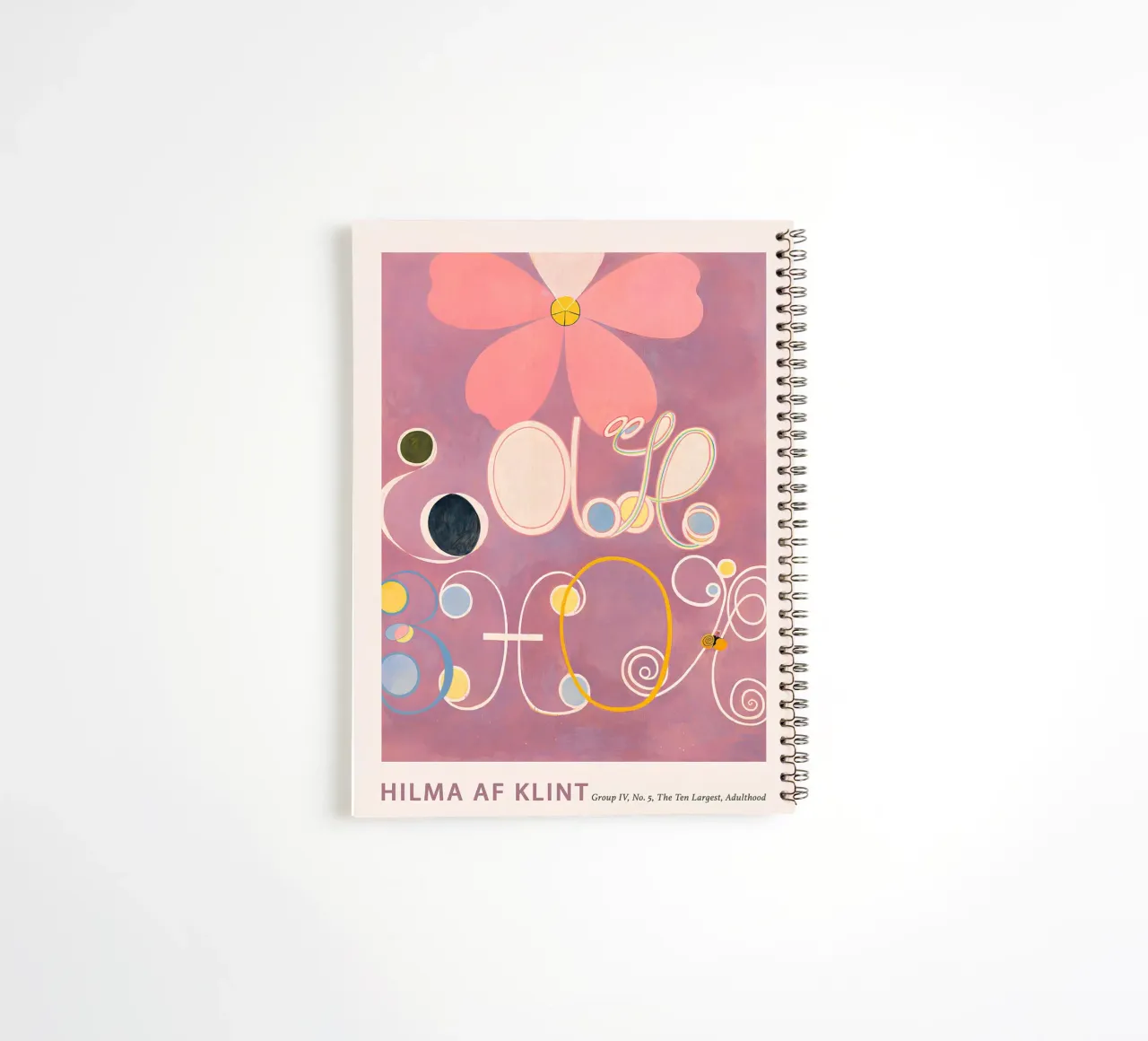 Hilma af Klint "Adulthood" Abstract Floral Art Print spiral notebook by homdeco