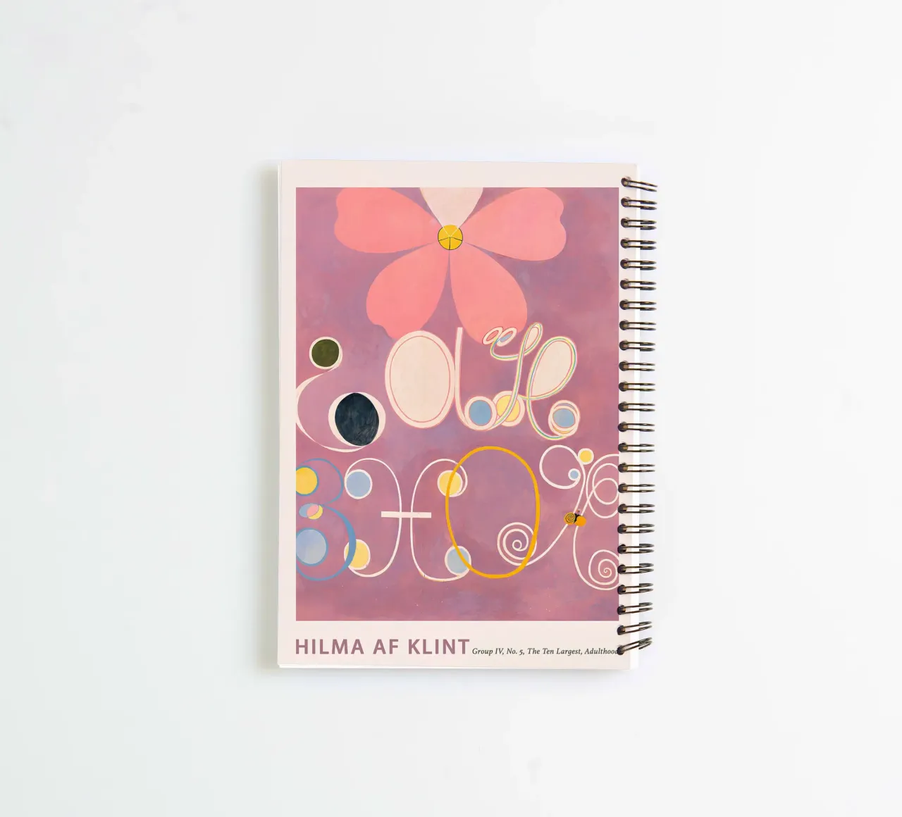 Hilma af Klint "Adulthood" Abstract Floral Art Print spiral notebook by homdeco