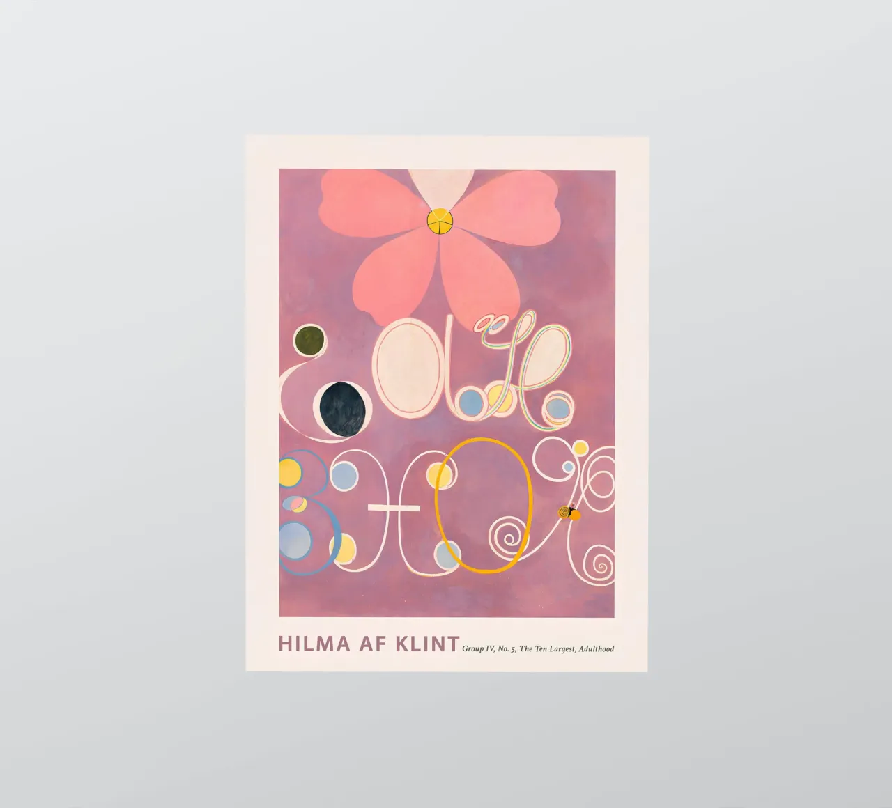 Stampa floreale astratta "Adulthood" di Hilma af Klint adesivo da homdeco