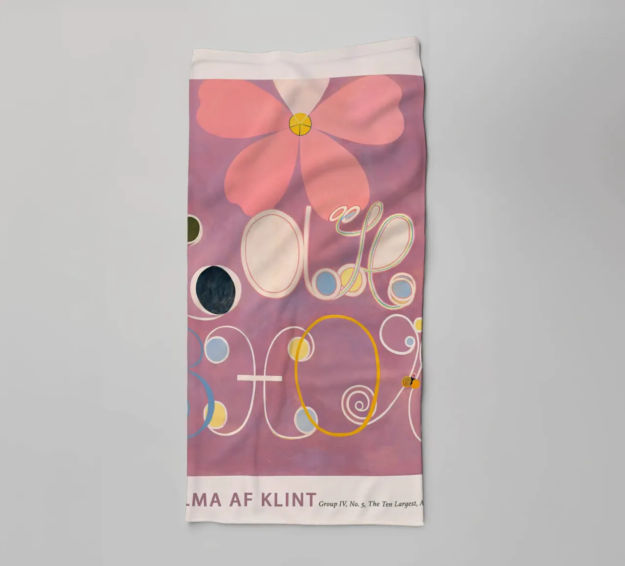 Hilma af Klint "Erwachsensein" Abstrakter Blumenkunstdruck Handtuch von homdeco