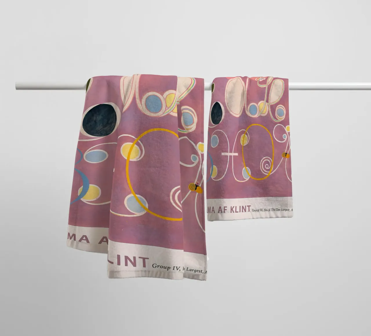 Hilma af Klint "Erwachsensein" Abstrakter Blumenkunstdruck Handtuch von homdeco