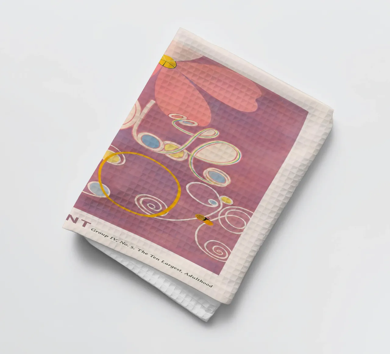 Hilma af Klint "Erwachsensein" Abstrakter Blumenkunstdruck Geschirrtuch von homdeco