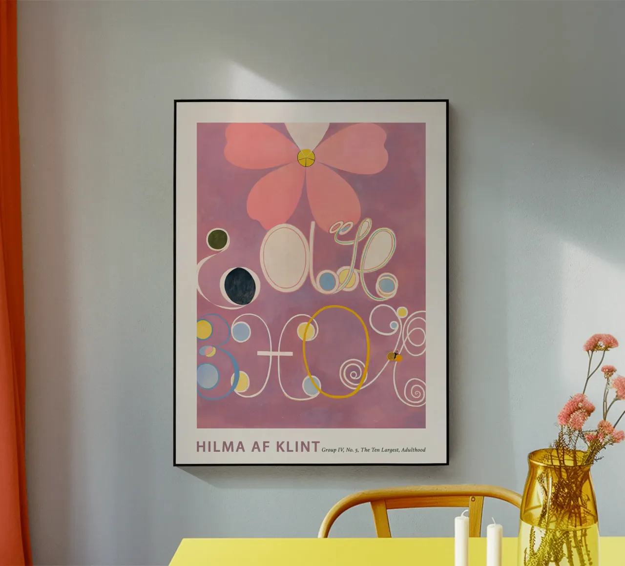 Stampa floreale astratta "Adulthood" di Hilma af Klint plexiglass da homdeco