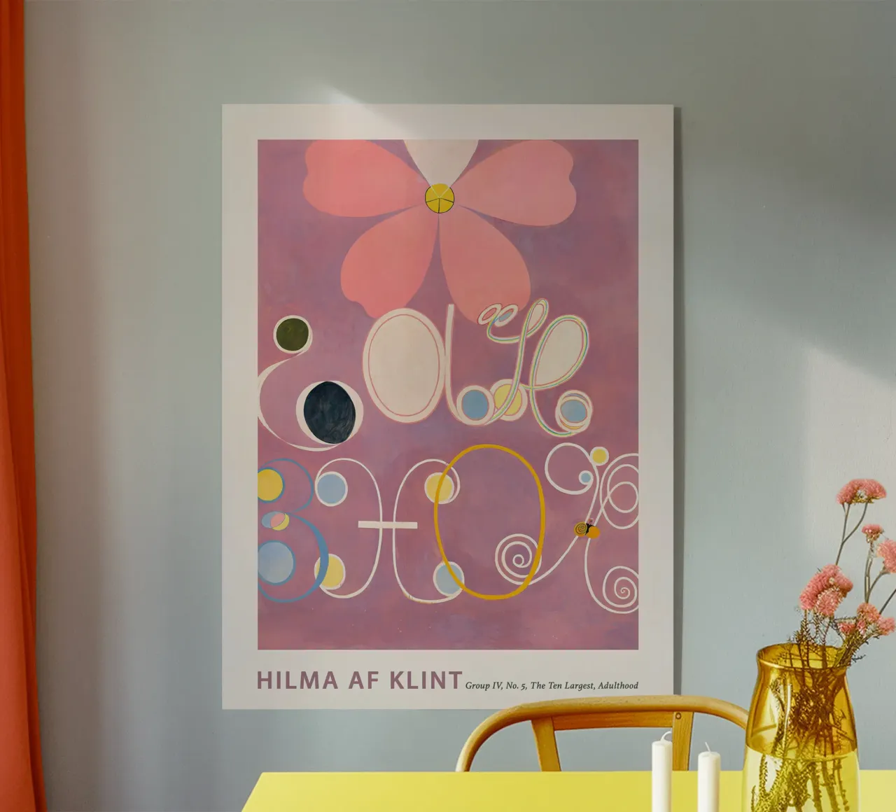 Stampa floreale astratta "Adulthood" di Hilma af Klint plexiglass da homdeco