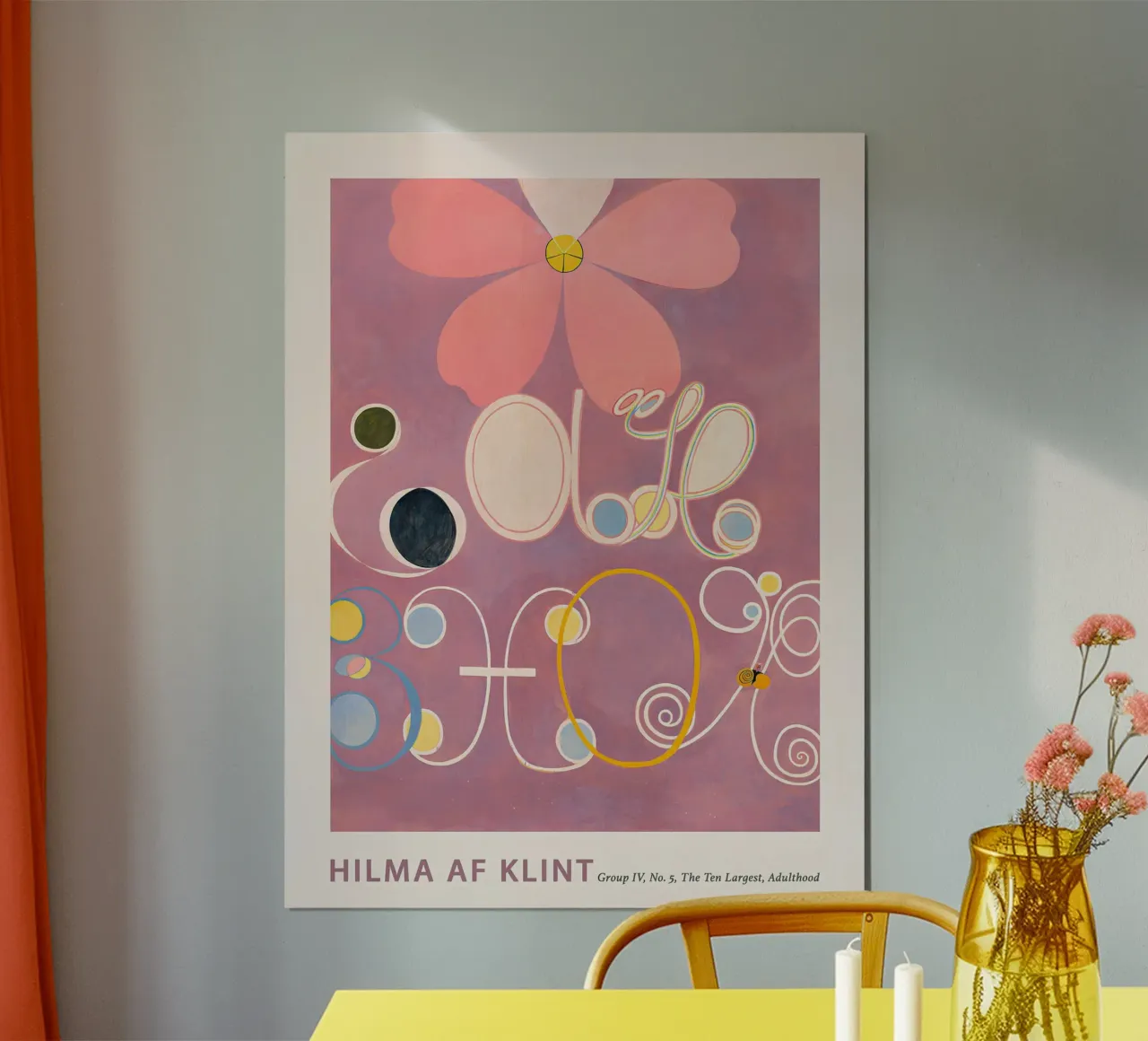 Hilma af Klint "Erwachsensein" Abstrakter Blumenkunstdruck Hahnemühle von homdeco
