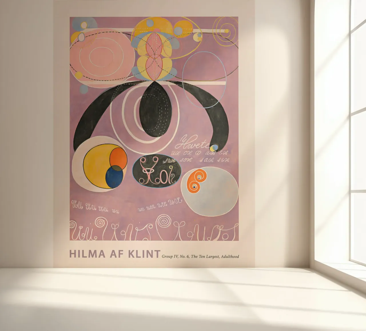 Hilma af Klint "Erwachsensein" Abstrakter Symbolischer Kunstdruck Fototapete von homdeco
