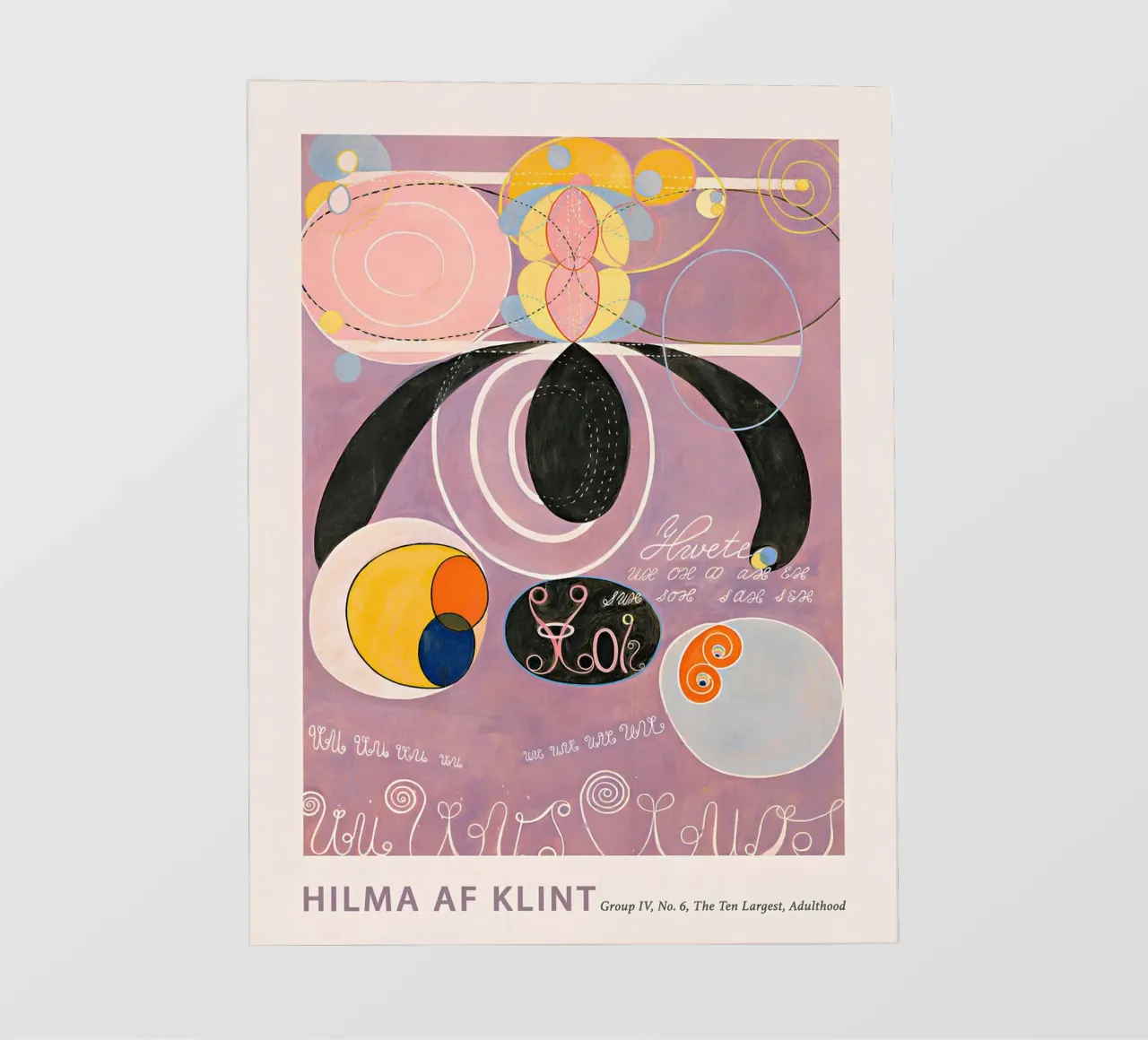Hilma af Klint "Erwachsensein" Abstrakter Symbolischer Kunstdruck Fototapete von homdeco